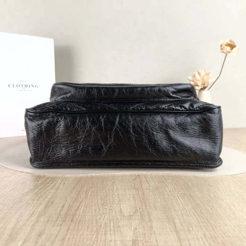 SAINT LAURENT Crossbody Bag Niki D Waxed Leather Calfskin Large 32 × 9 × 23 cm — cover view 2 of 5