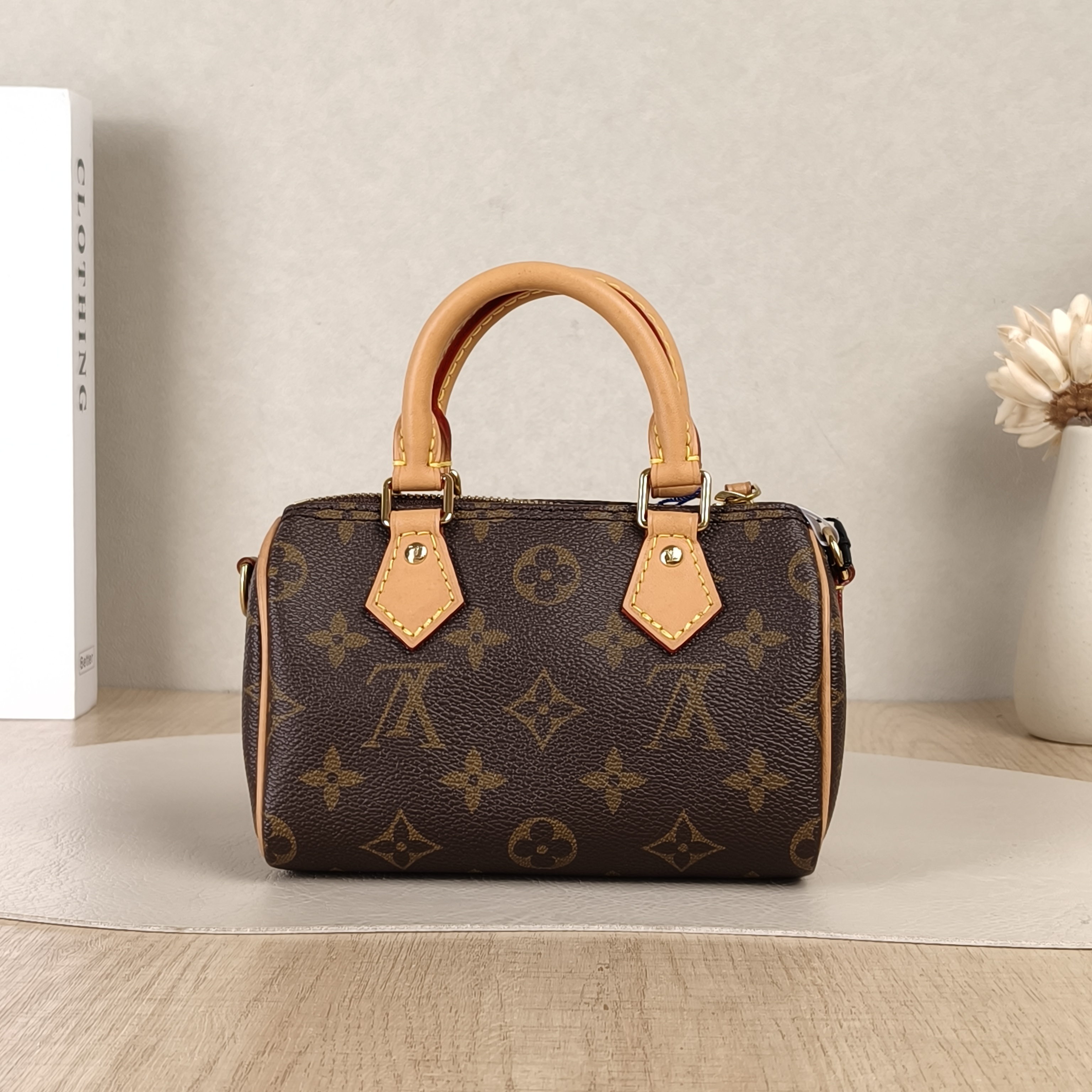 Louis Vuitton Crossbody Bag Speedy Nano Shoulder Strap PV Cnano16 × 7.5 × 10 cm — cover view 5 of 6