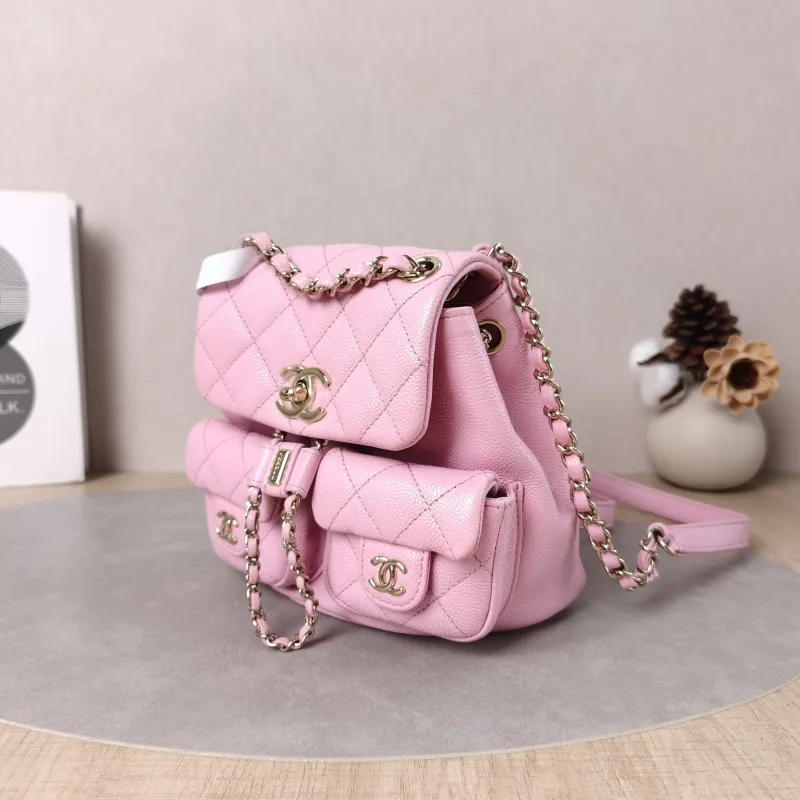Chanel Backpack Duma Pink Calfskin Small16.5 × 10 × 17.5 cm — cover view 3 of 5