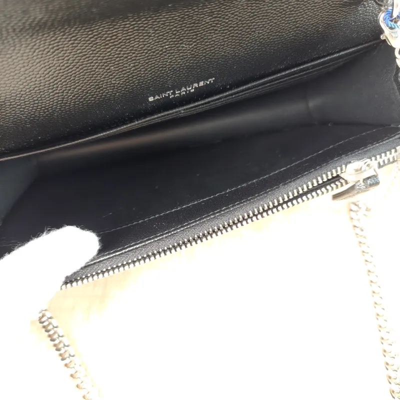 SAINT LAURENT Crossbody Bag CASSANDRE ENVELOPE Black Calfskin One Size 19 × 3.5 × 12.5 cm — detail view 3 of 11