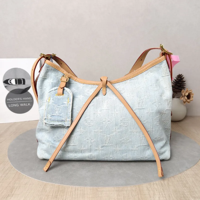 Louis Vuitton Crossbody Bag Carryall Blue Small29 × 12 × 24 cm