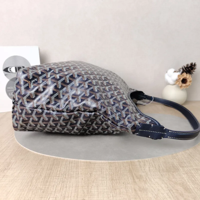 GOYARD Shoulder Bag Boheme Hobo​Blue PVC Small34 × 14 × 27 cm — detail view 7 of 12