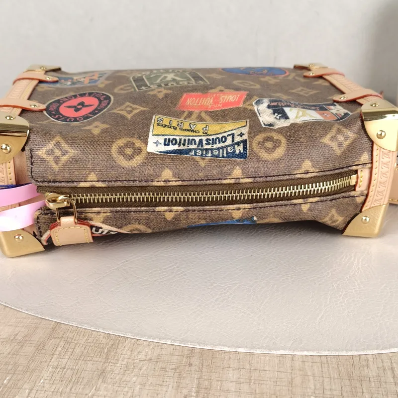 Louis Vuitton Crossbody Bag Side Trunk Box Edition Brown PVC Medium 23.5 × 8.5 × 16 cm — detail view 1 of 11