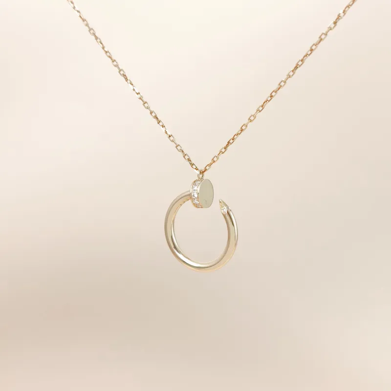 CARTIER Necklace Juste un Clou Necklace Yellow Gold 18KY ellow Gold Diamond One Size 42cm — cover view 4 of 11