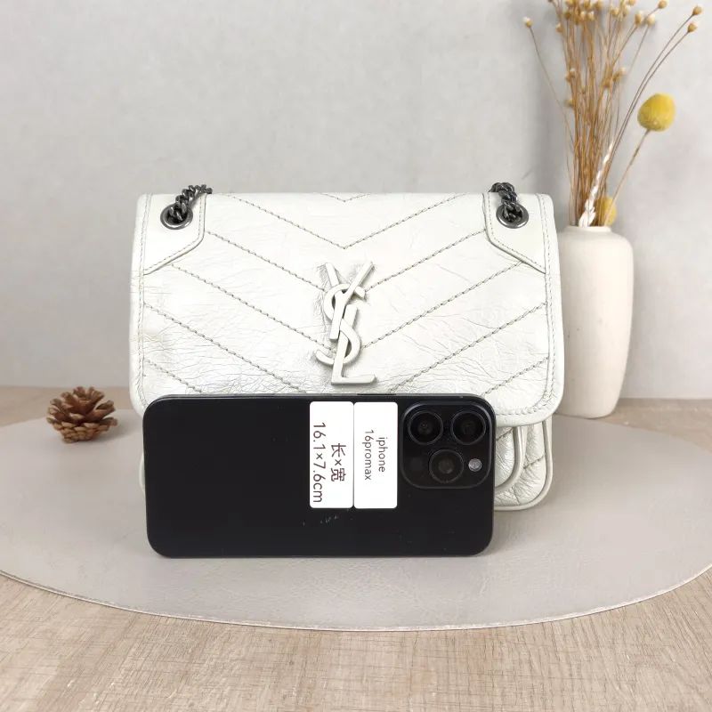 SAINT LAURENT Crossbody Bag Niki D Calfskin Small 21 × 7.5 × 16 cm — cover view 2 of 5