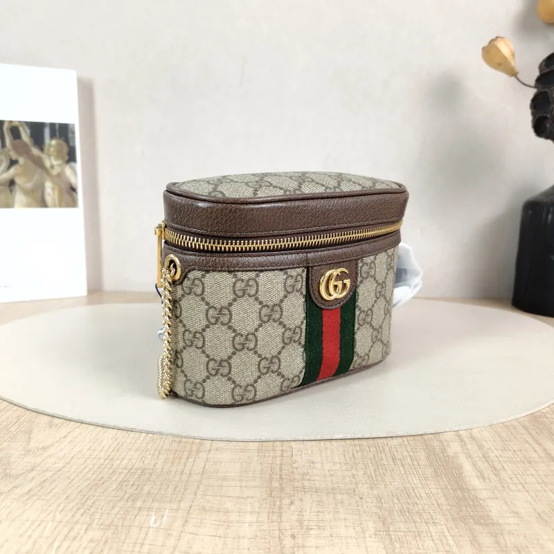 GUCCI Crossbody Bag ophidia Belt Bag Monogram PVC One Size 17 × 6 × 13 cm — cover view 3 of 6