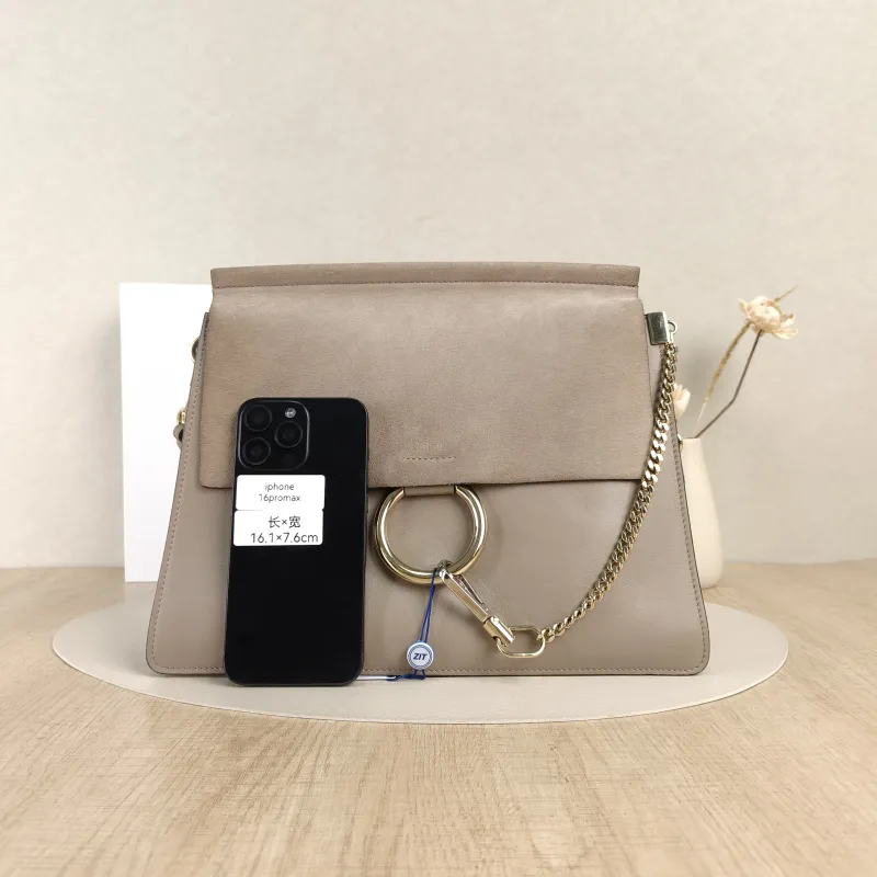 Chloé Crossbody Bag Crossbody Bag Grey Suede One Size31 × 5 × 26 cm — cover view 5 of 5