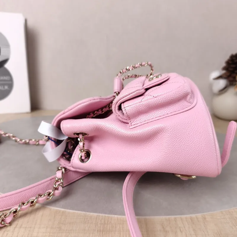 Chanel Backpack Duma Pink Calfskin Small16.5 × 10 × 17.5 cm — detail view 7 of 14