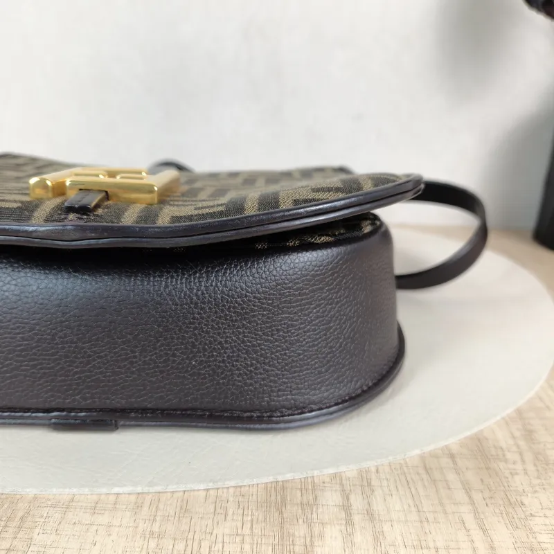 FENDI Crossbody Bag Crossbody Bag Monogram Canvas One Size 25 × 8 × 19 cm — detail view 8 of 13