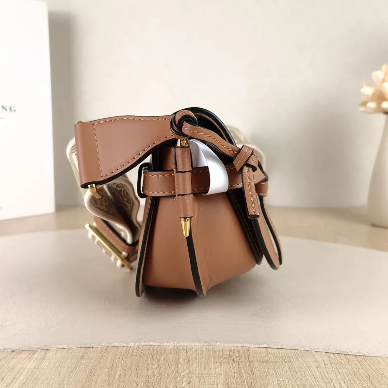LOEWE Crossbody Bag Gate Caramel Calfskin Mini 15 × 8 × 12.5 cm — detail view 11 of 11