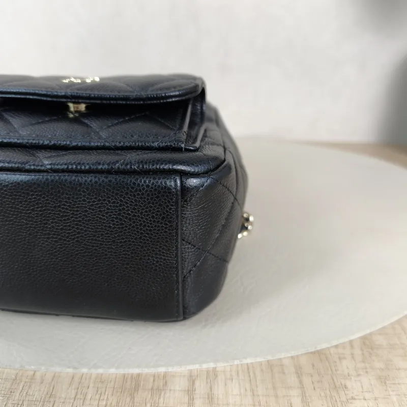 Chanel Backpack mini Backpack Collection Black Grained Calfskin One Size13 × 9 × 18 cm — detail view 7 of 13