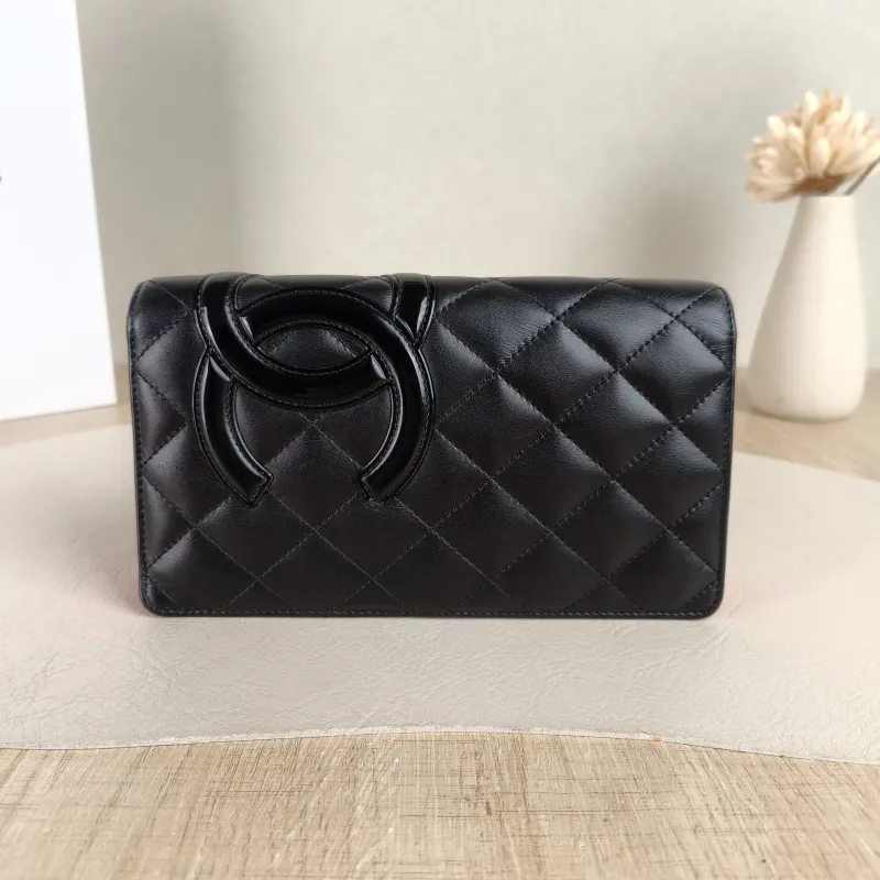 Chanel Wallet Wallet Black CC alfskin Edition 18*10 15