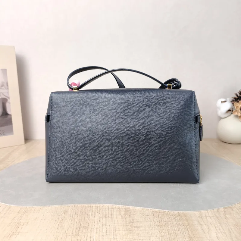 Loro Piana Crossbody Bag Extra Bag L27 Grey Calfskin One Size 27 × 10 × 16 cm — cover view 4 of 6