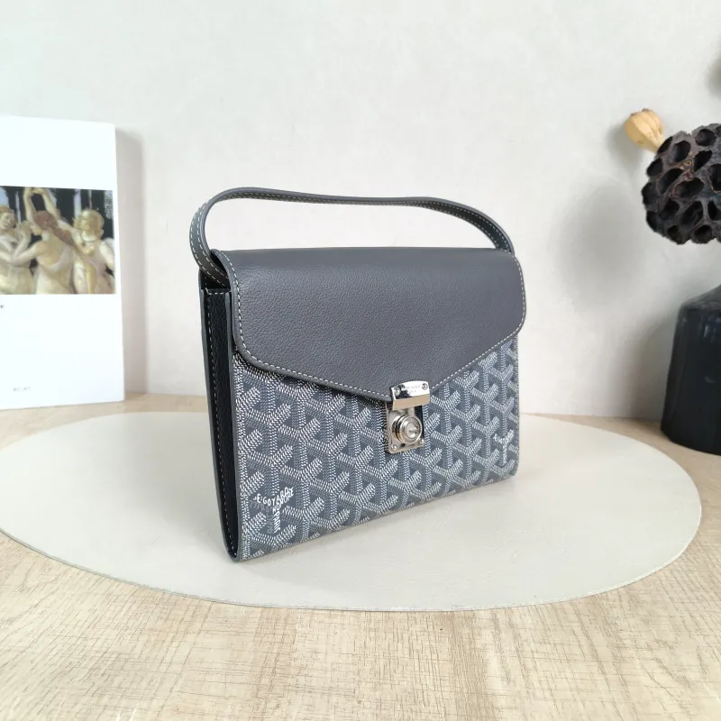 GOYARD Crossbody Bag Chypre Crossbody Bag Grey PVC One Size 21 × 4 × 16 cm — cover view 5 of 6