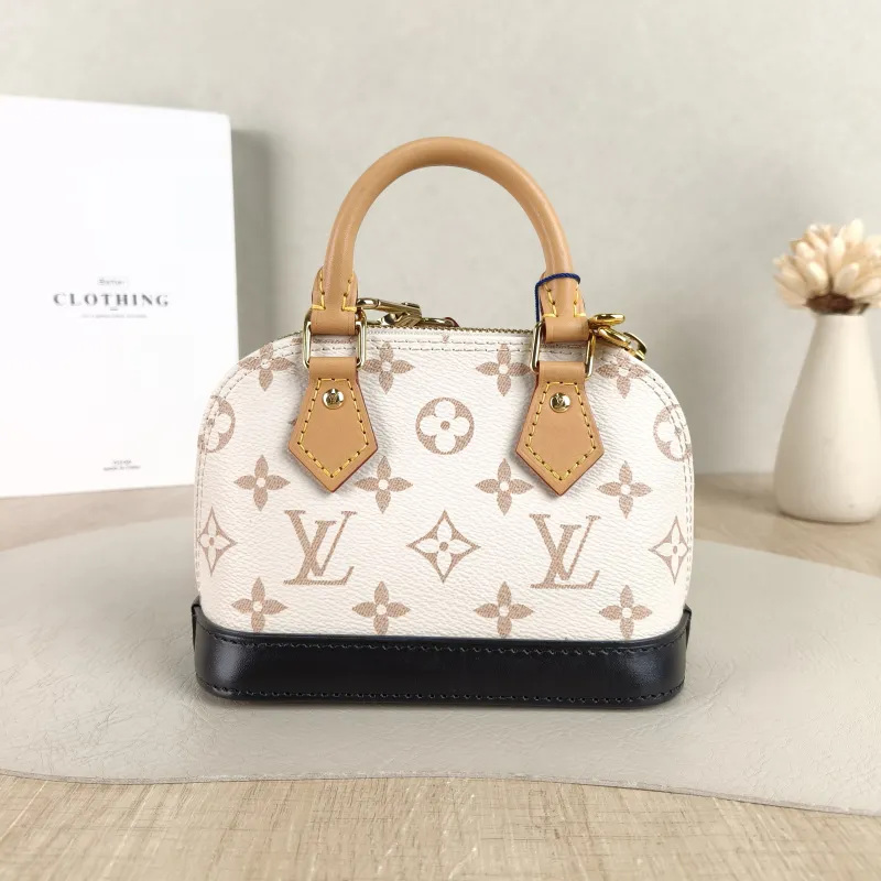 Louis Vuitton Crossbody Bag Alma Nano · Black PVC nano 18 × 8 × 12 cm — cover view 2 of 5