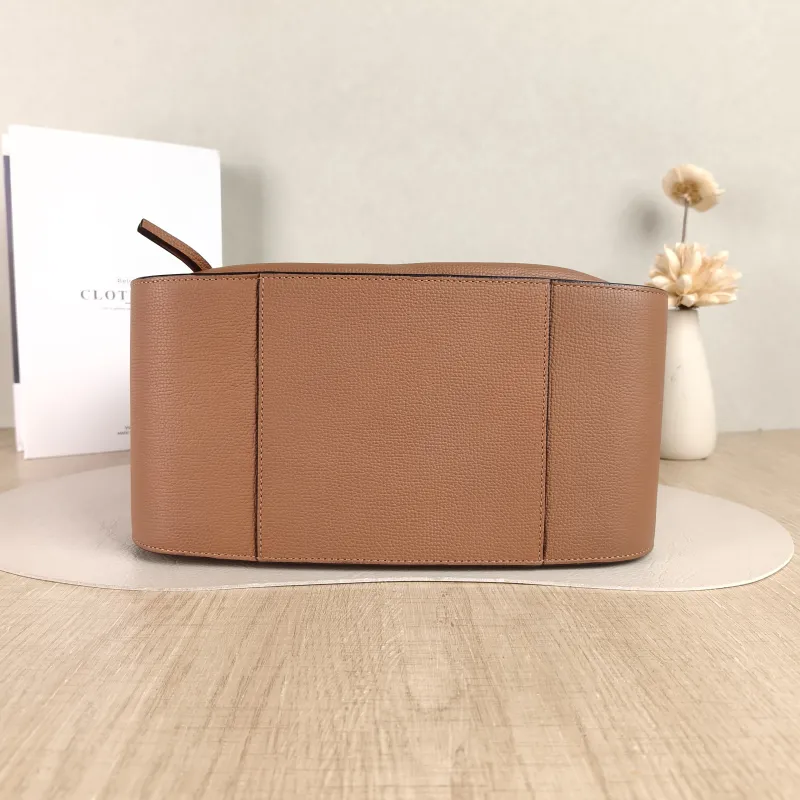 LOEWE Crossbody Bag Hammock Brown Calfskin Medium 29 × 14 × 32 cm — cover view 3 of 5