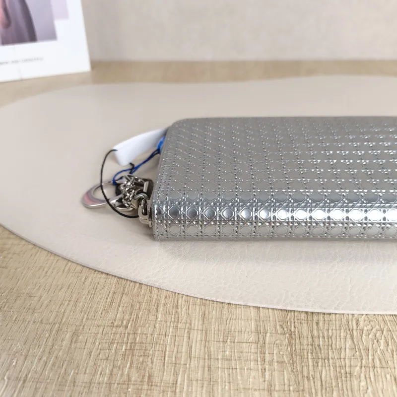 DIOR Wallet Edition Wallet Silver PVC 19.3 × 2.2 × 10 cm — cover view 2 of 10