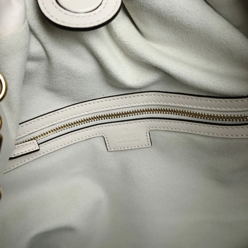GUCCI Shoulder Bag Deco Tote Bag White Calfskin Large 53 × 8.5 × 32 cm — detail view 6 of 11