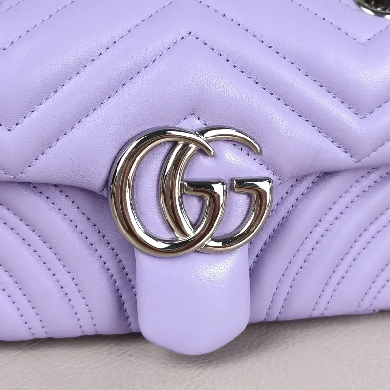 GUCCI Crossbody Bag GG Marmont Small Marmont 22 Lambskin Small 22 × 6 × 13 cm — detail view 1 of 12