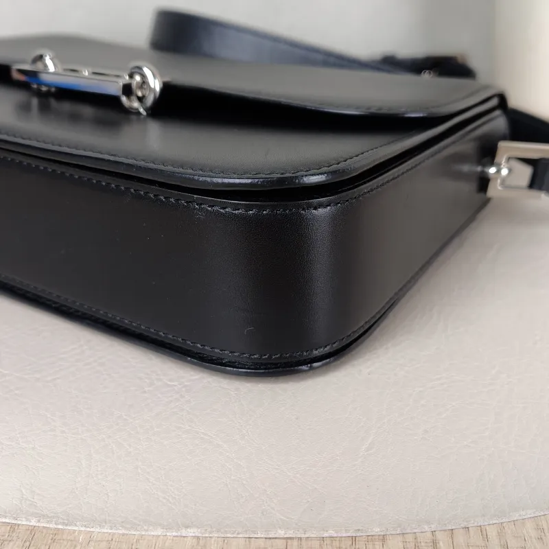 SAINT LAURENT Crossbody Bag LE Pave Shoulder Bag Black Calfskin One Size 24 × 7 × 17 cm — detail view 5 of 11