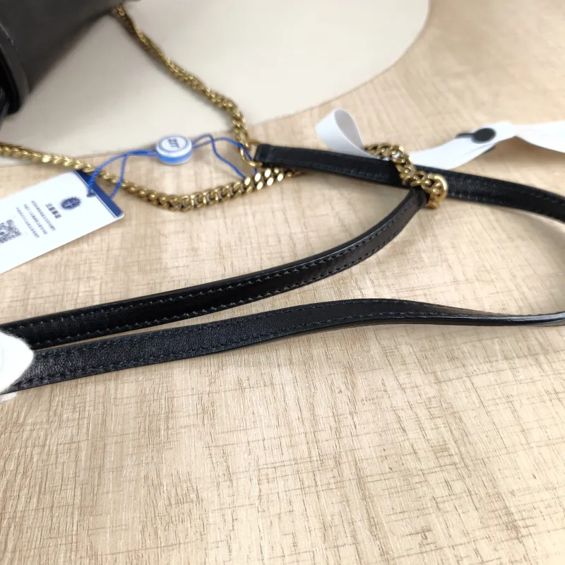 SAINT LAURENT Crossbody Bag NOLITA Black SL ambskin Mini 18 × 6 × 13 cm — detail view 5 of 13