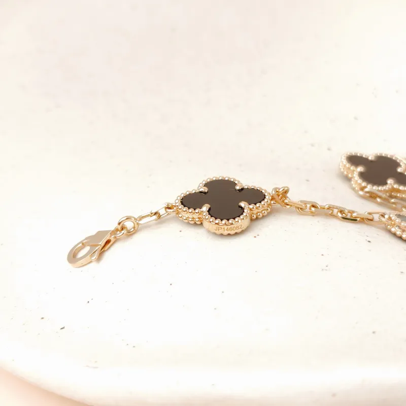 Van Cleef & Arpels Bracelet Alhambra Alhambra Collection Five-Motif Bracelet 18KY ellow Gold Vintage Small 19cm — cover view 9 of 10