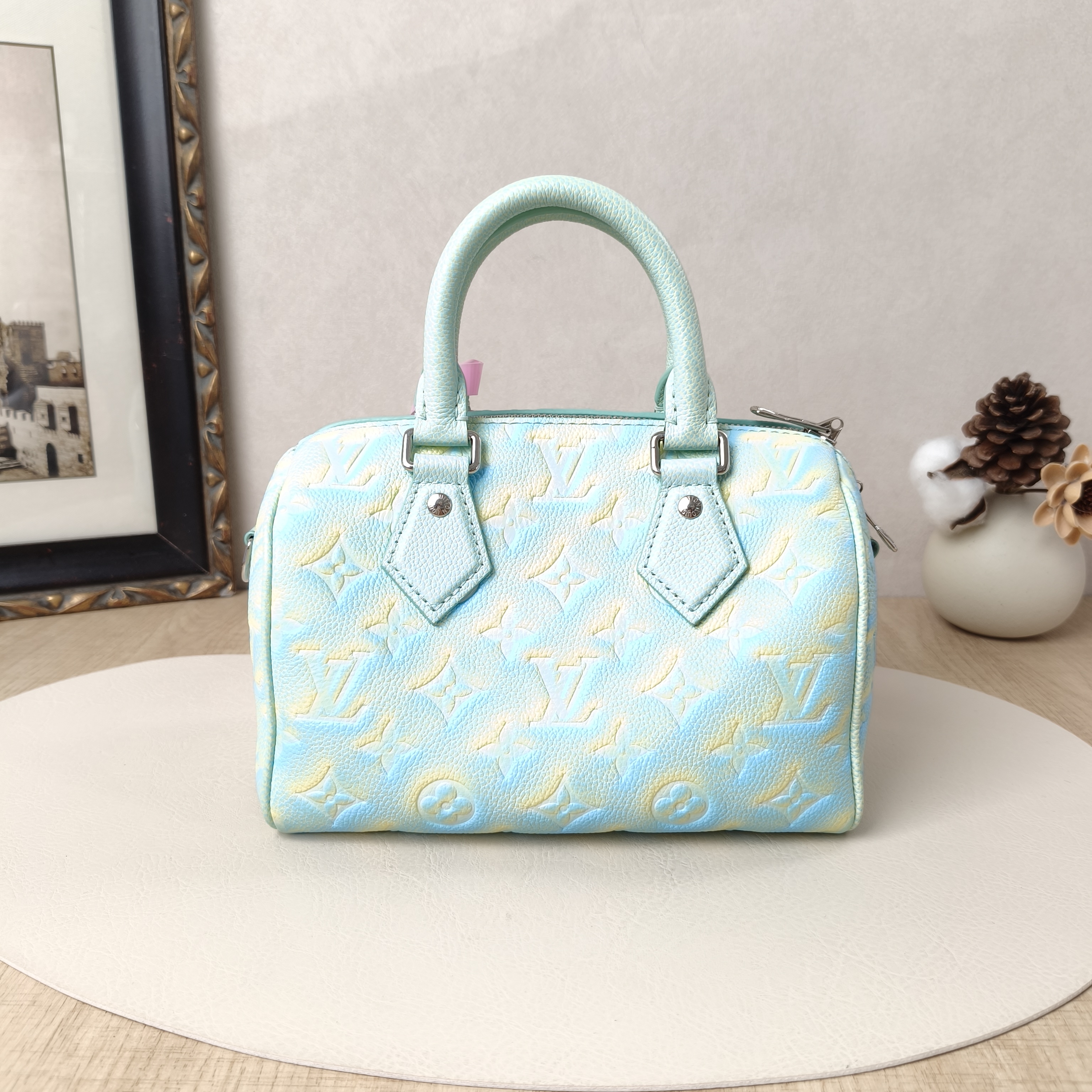 Louis Vuitton Crossbody Bag Speedy20 Calfskin One Size20.5 × 12 × 13.5 cm