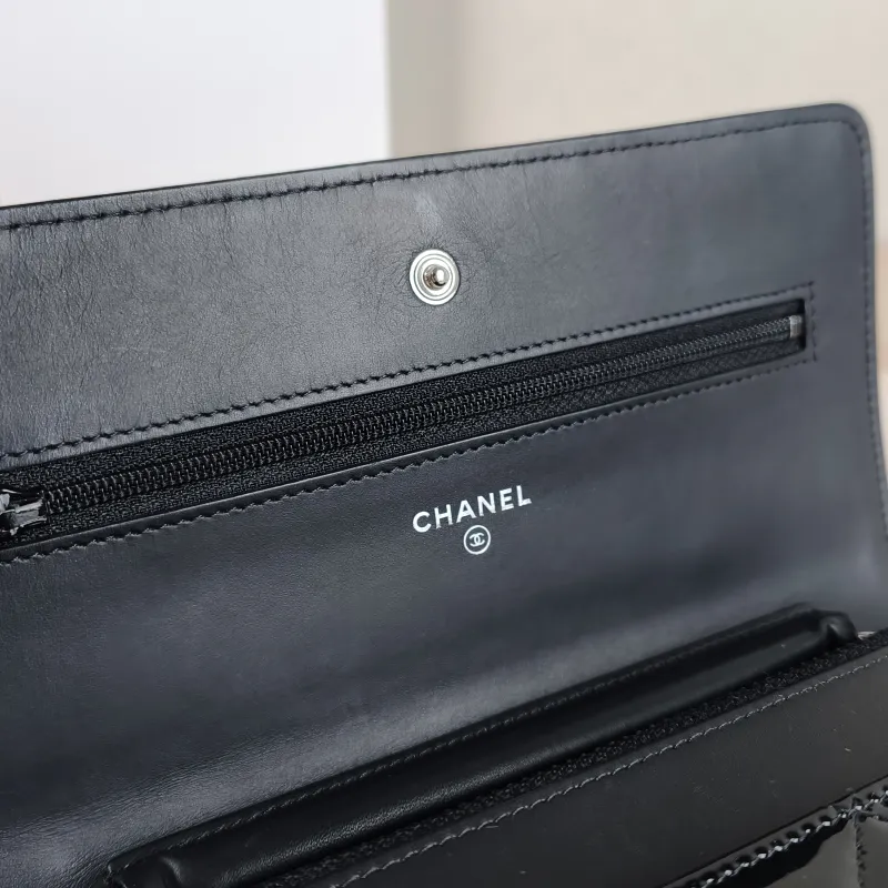 Chanel Crossbody Bag Classic Flap WOC CF WOCWOC Bag Black Patent Leather One Size 19.2 × 3.5 × 12.3 cm 19 — detail view 8 of 12