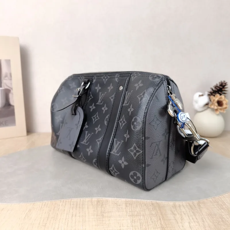 Louis Vuitton Crossbody Bag City Keepall Black PVC Medium 27 × 13 × 17 cm — cover view 2 of 5