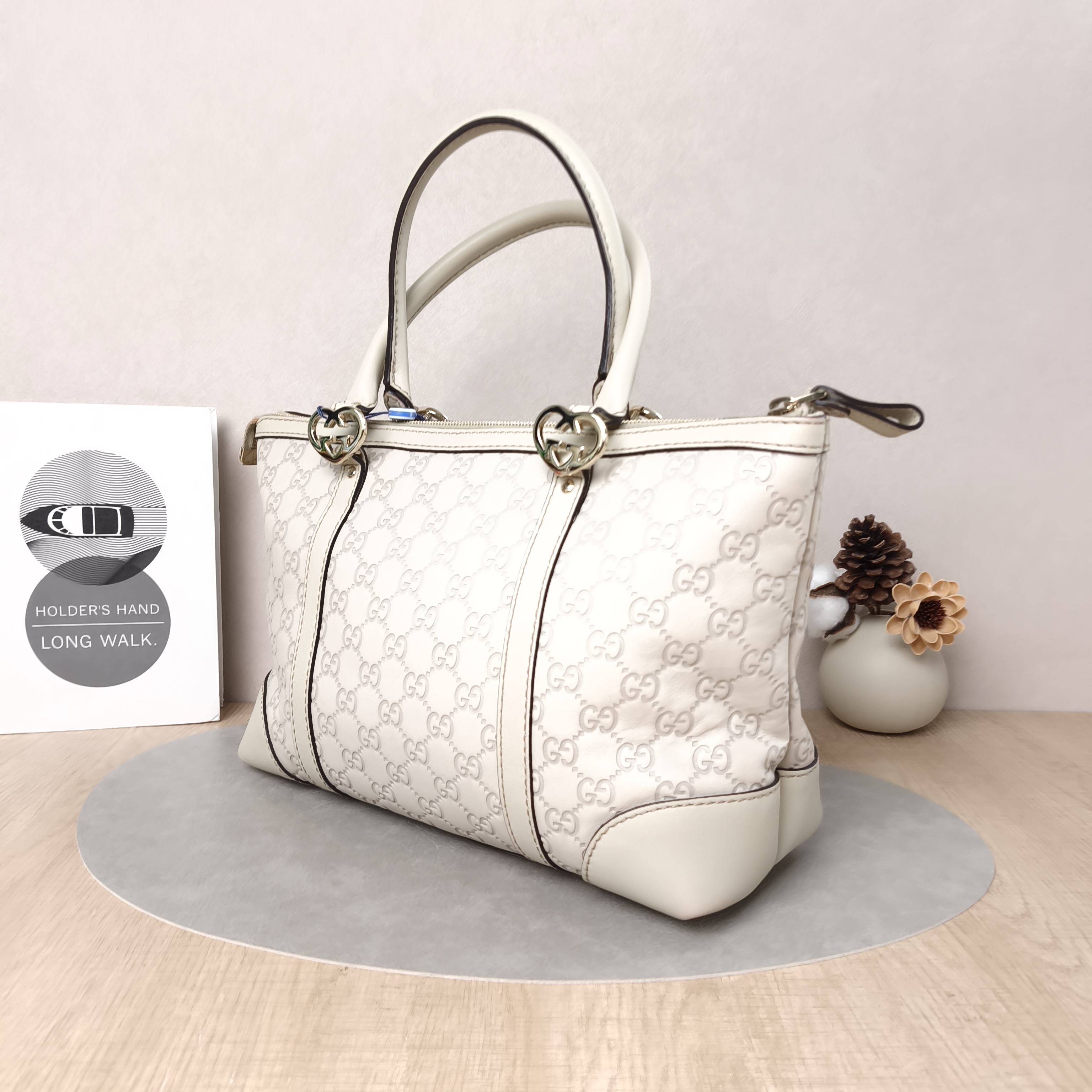 GUCCI Shoulder Bag Tote Bag White Calfskin One Size32 × 12 × 22 cm — cover view 5 of 5