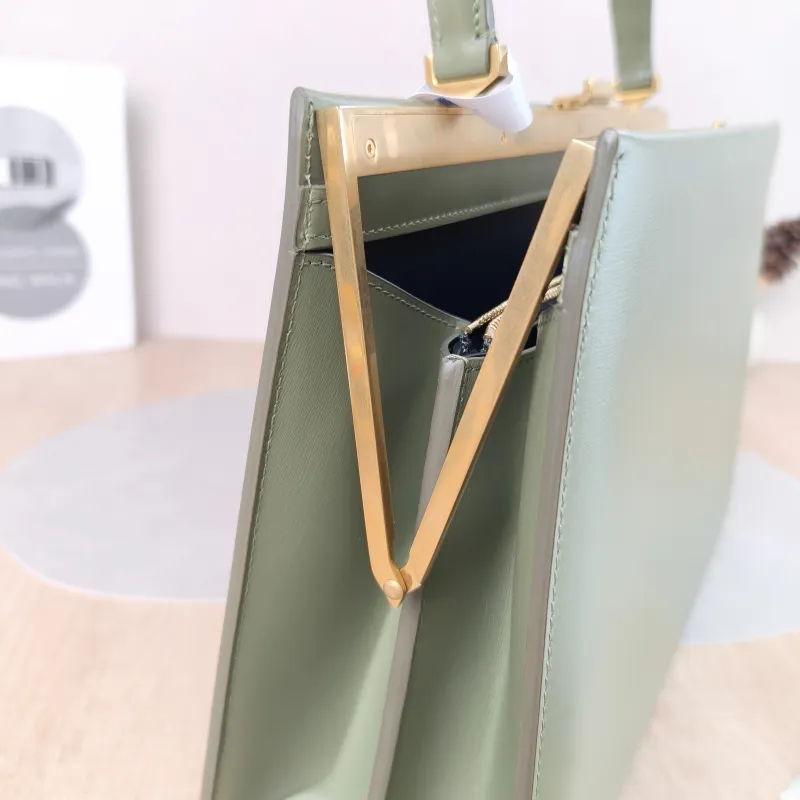 CELINE Top Handle Bag clasp Top Handle Bag Calfskin One Size 32.5 × 10 × 22 cm — detail view 6 of 11