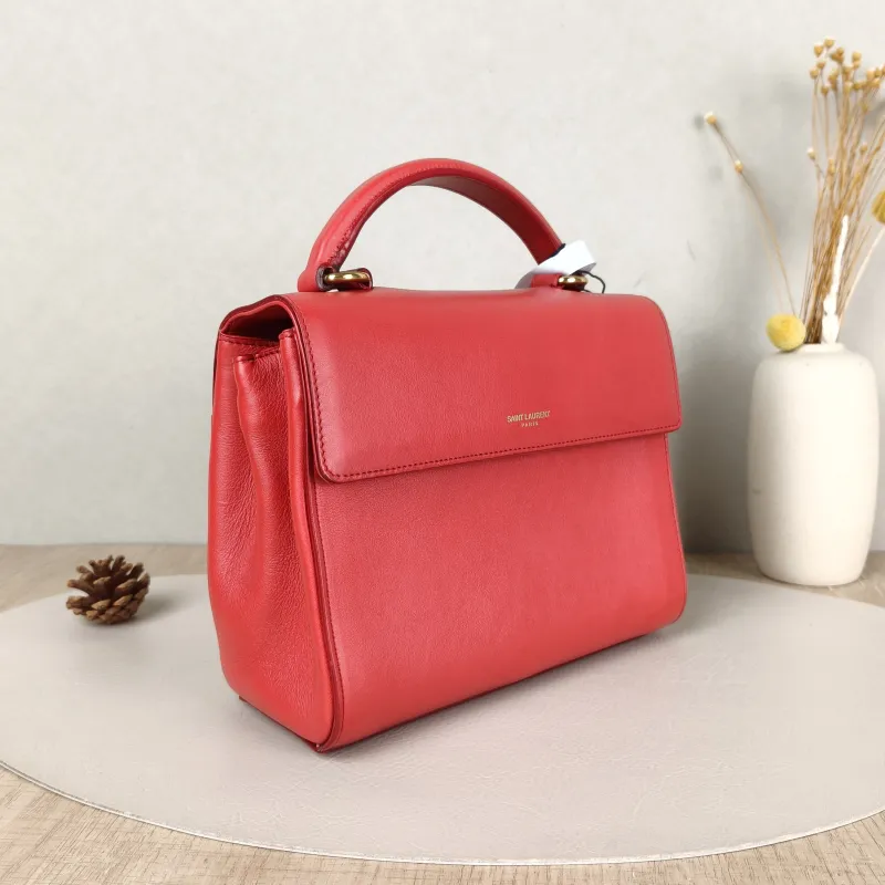 SAINT LAURENT Shoulder Bag Shoulder Bag Red Calfskin One Size21 × 10 × 17 cm — cover view 3 of 5