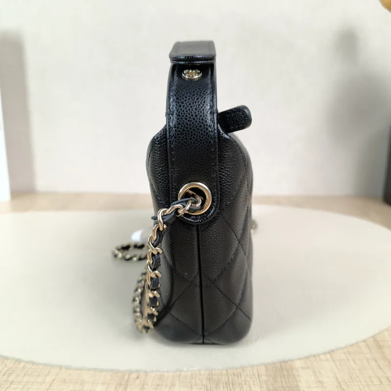 Chanel Crossbody Bag25c Vanity Case Bag Black Grained Calfskin One Size21.5 × 7.5 × 19 cm — detail view 6 of 12