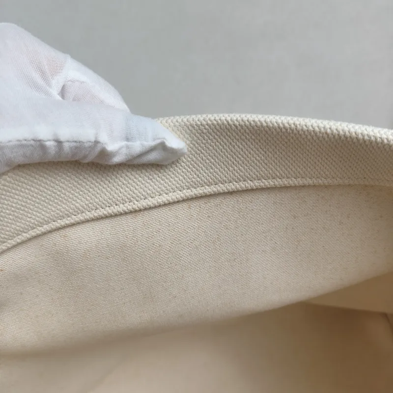 CELINE Top Handle Bag cabas logo tote White Canvas Large 34 × 20 × 33 cm — detail view 10 of 10