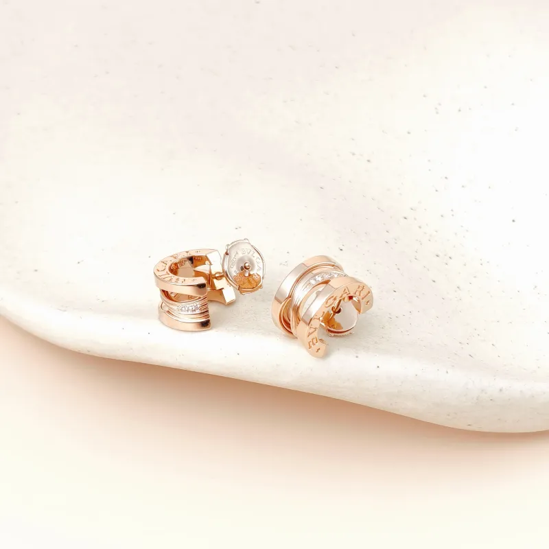 Bvlgari Earrings B.ZERO1Collection Earrings Rose Gold Diamond18KR ose Gold One Size — cover view 5 of 11