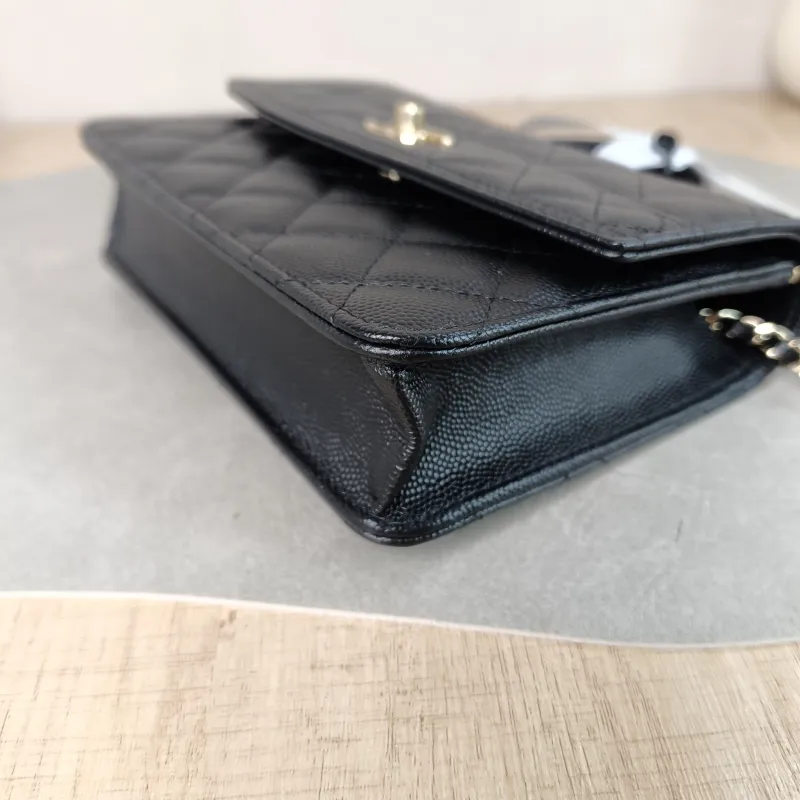 Chanel Backpack Backpack Black Grained Calfskin One Size 18.2 × 5 × 14 cm — detail view 12 of 12