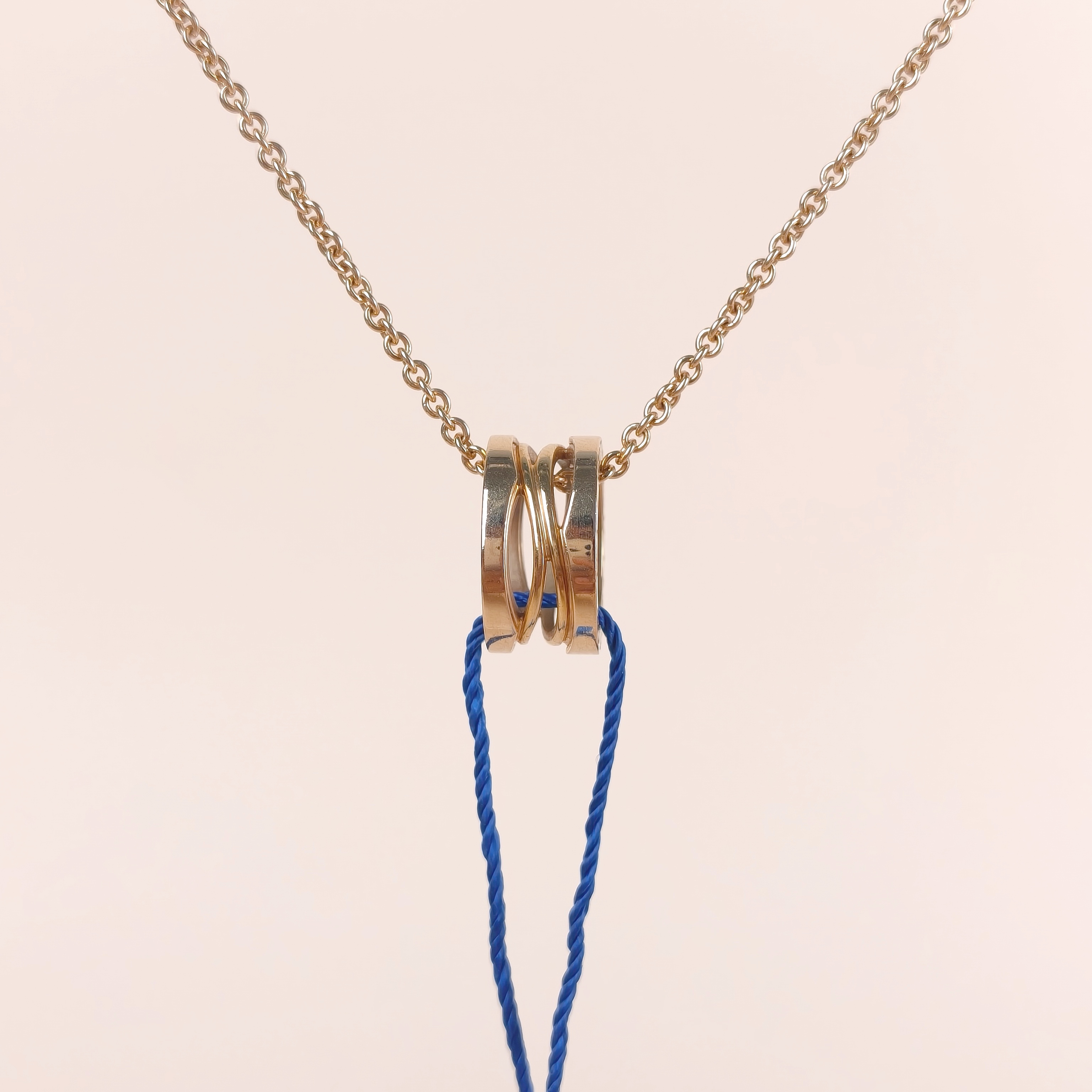 Bvlgari Necklace B.ZERO1Collection Necklace Rose Gold 18KR ose Gold One Size45cm