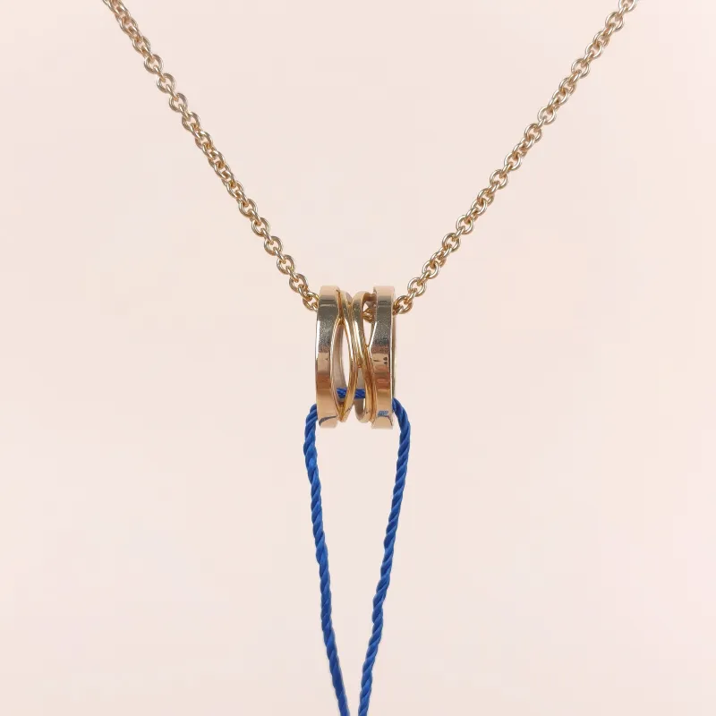 Bvlgari Necklace B.ZERO1Collection Necklace Rose Gold 18KR ose Gold One Size45cm