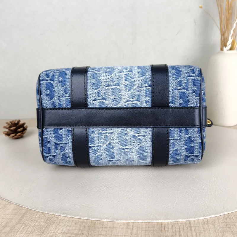 DIOR Crossbody Bag Groove 20 Top Handle Bag Blue Small 20.5 × 12 × 13.5 cm — cover view 5 of 5