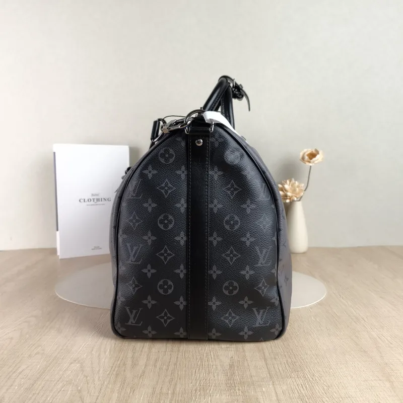 Louis Vuitton Crossbody Bag Keepall 50 Shoulder Strap Edition Black · Grey PVC One Size50 × 23 × 29 cm — detail view 1 of 11