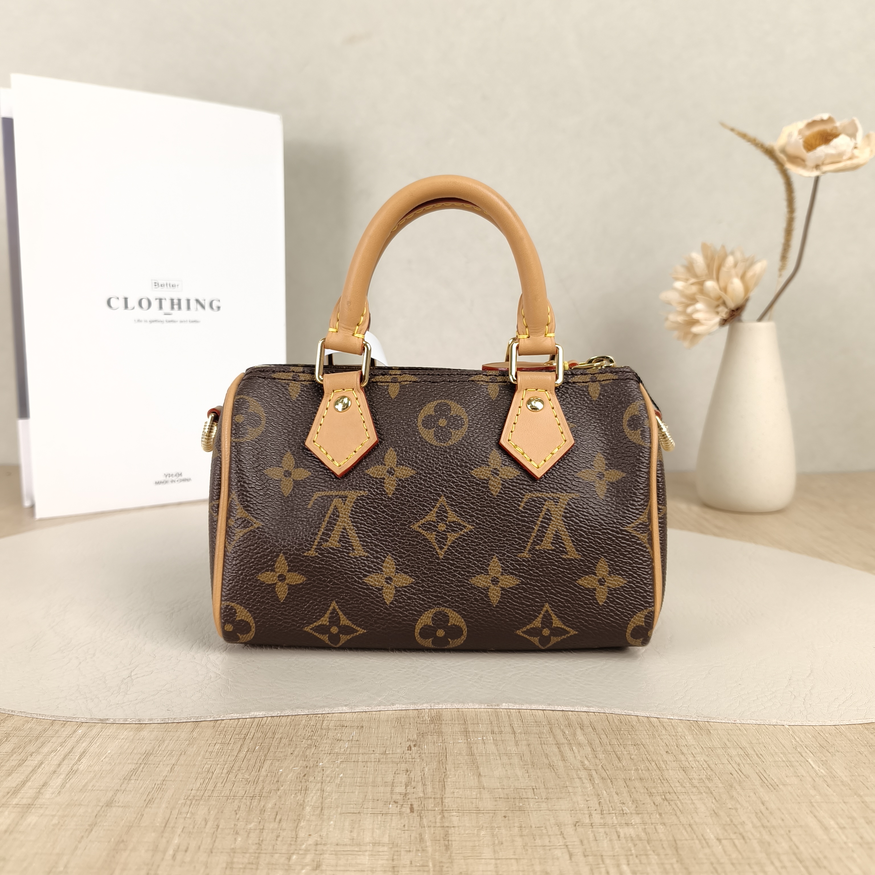 Louis Vuitton Crossbody Bag Speedy Nano Shoulder Strap PV Cnano16 × 7.5 × 10 cm — cover view 2 of 6