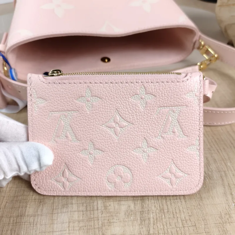 Louis Vuitton Top Handle Bag ALL IN BB · White Empreinte Embossed Calfskin BB16 × 12 × 18 cm — detail view 12 of 12