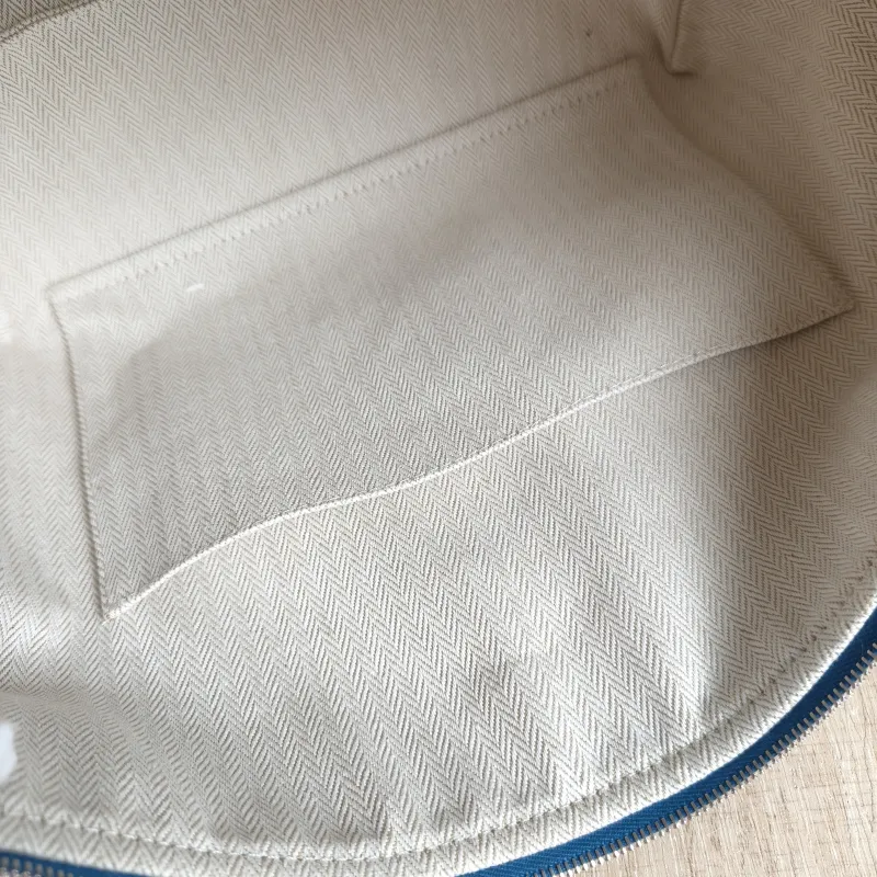 Hermès Top Handle Bag bride-a-brac Blue · White Large 25 × 15 × 21 cm — detail view 10 of 10