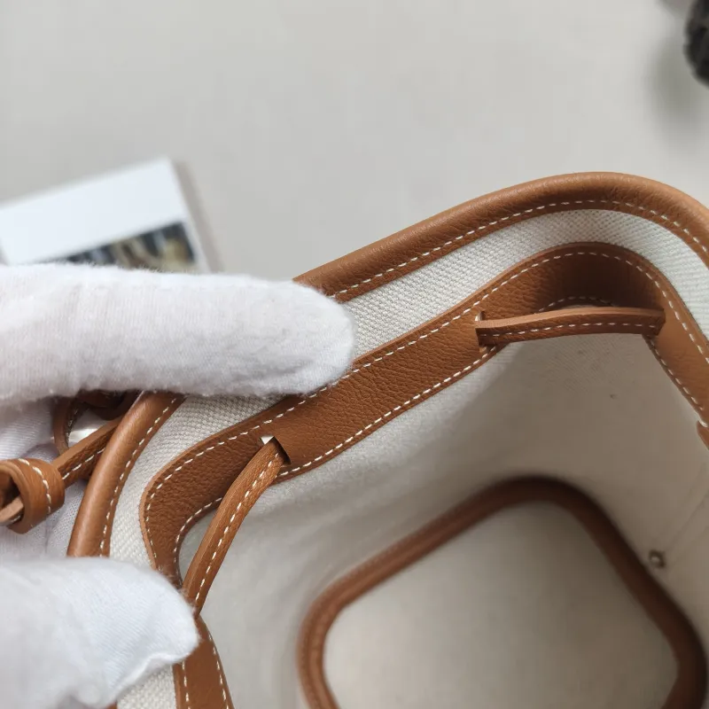 GOYARD Crossbody Bag Petit Flot Brown ine Canvas Mini 12 × 10 × 17.5 cm — detail view 6 of 12