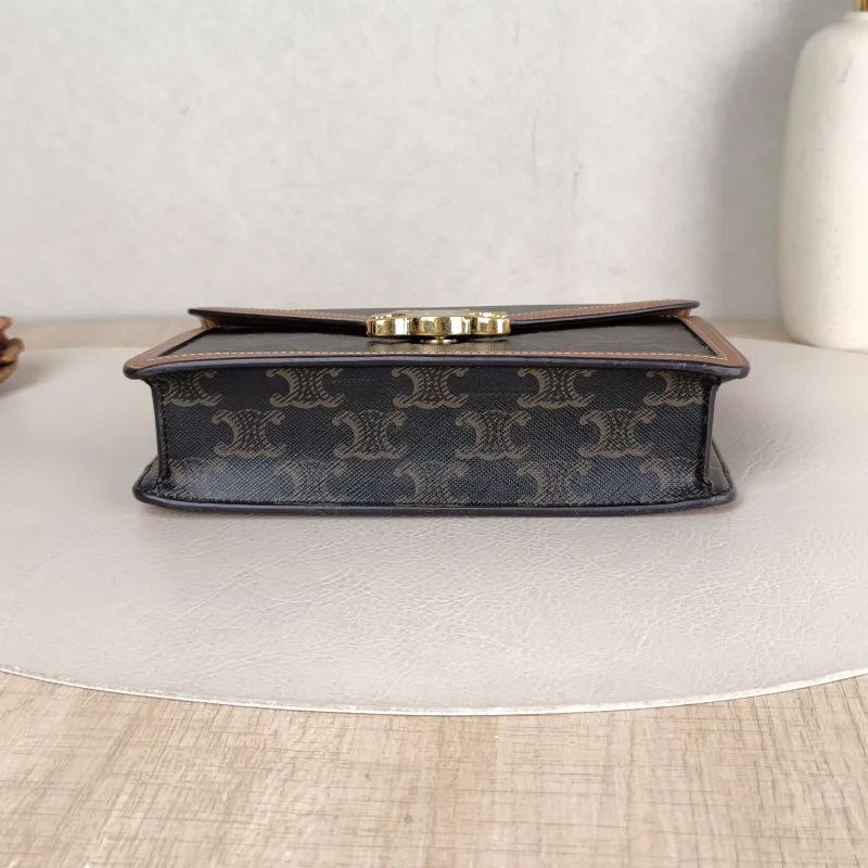 CELINE Crossbody Bag Triomphe woc Monogram PVC One Size 19.5 × 4 × 12 cm — cover view 4 of 5