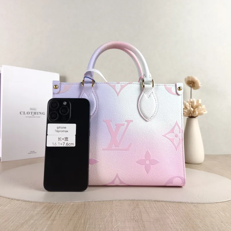 Louis Vuitton Top Handle Bag Onthego Calfskin Small 25 × 11.5 × 19 cm — cover view 4 of 6