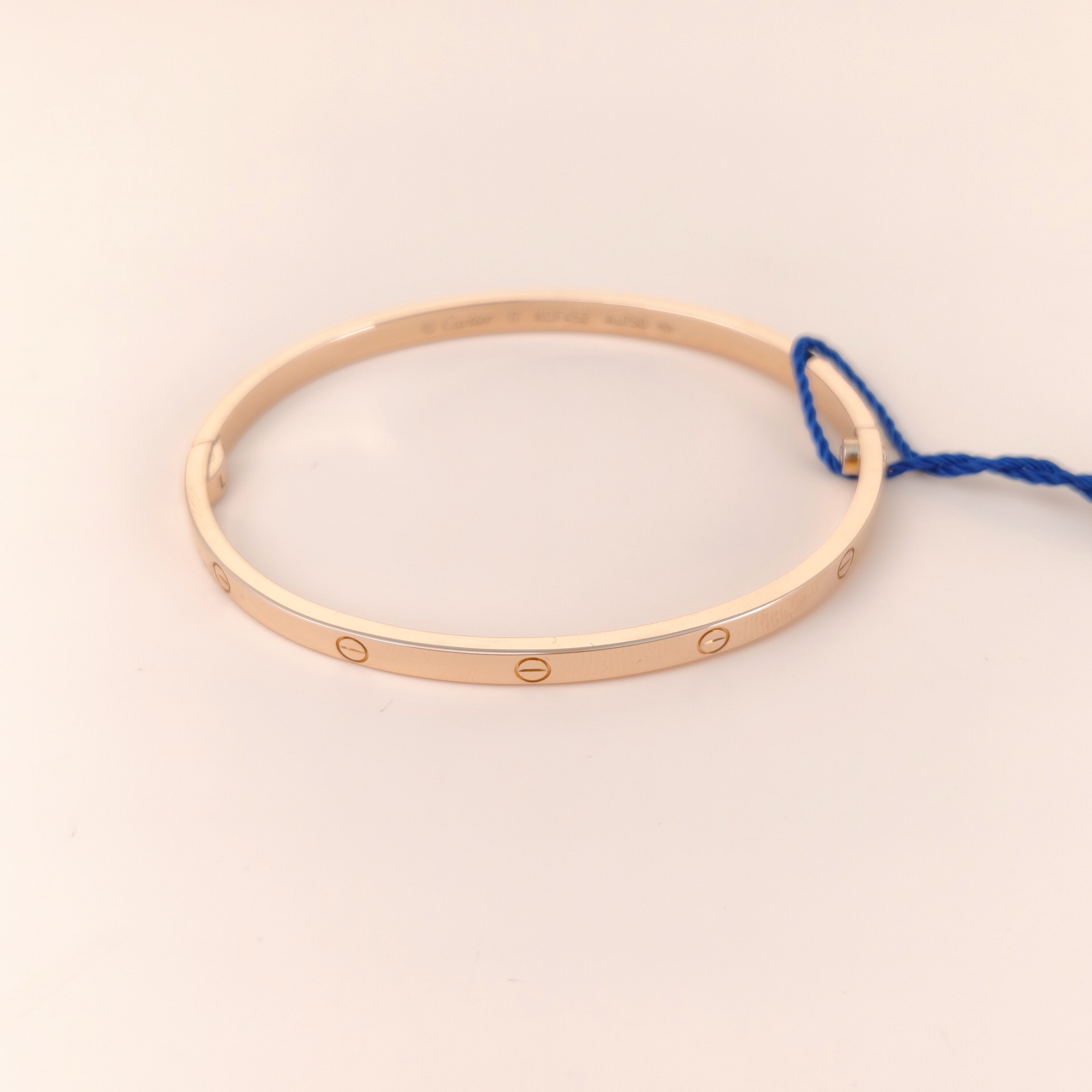 CARTIER Bangle Love Collection Bangle Rose Gold 18KR ose Gold17 US 6.1
