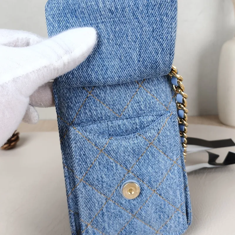 Chanel Crossbody Bag 25Bag Blue Mini 22 × 12.5 × 20 cm — detail view 5 of 12