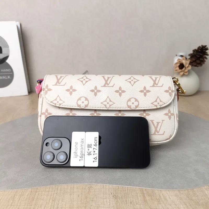 Louis Vuitton Crossbody Bag IVY · Beige PVC Small 23.5 × 4.3 × 12 cm Conditioned — cover view 3 of 5