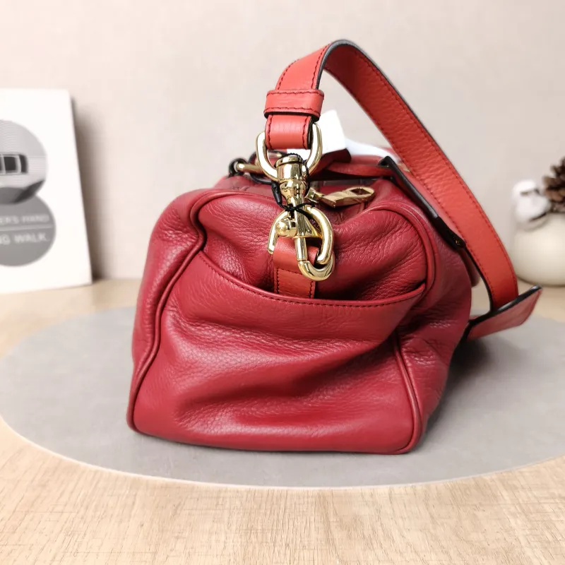 LOEWE Top Handle Bag Top Handle Bag Red Calfskin One Size34 × 16 × 18 cm — detail view 5 of 15